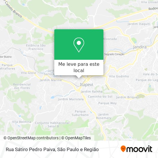 Rua Sátiro Pedro Paiva mapa