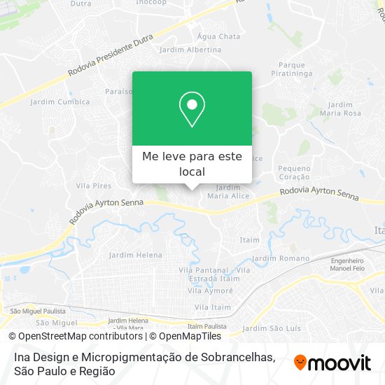 Ina Design e Micropigmentação de Sobrancelhas mapa