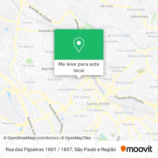 Rua das Figueiras 1801 / 1807 mapa