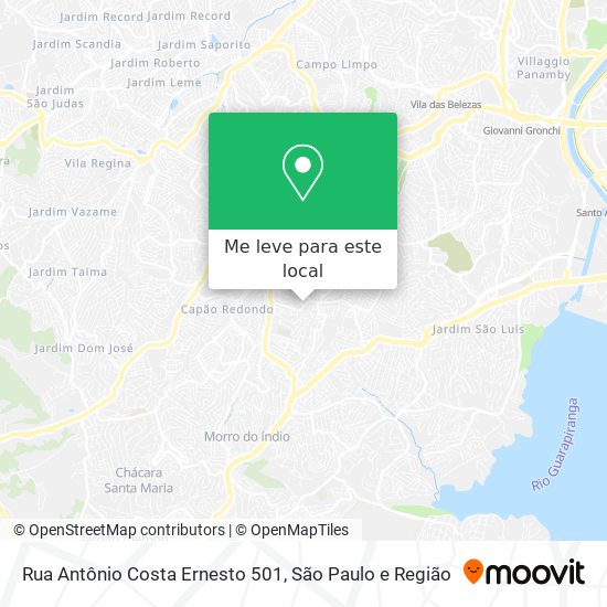 Rua Antônio Costa Ernesto 501 mapa