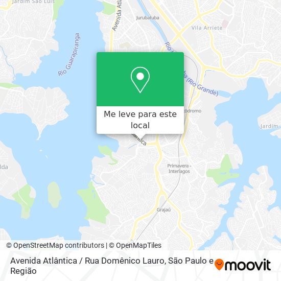 Avenida Atlântica / Rua Domênico Lauro mapa