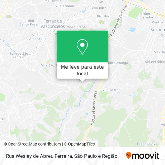 Rua Wesley de Abreu Ferreira mapa