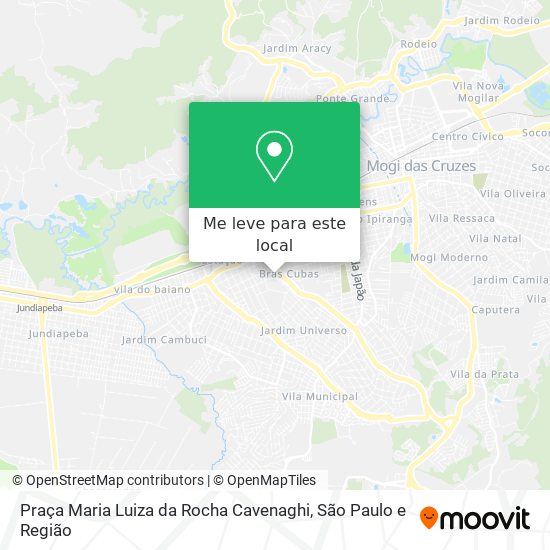 Praça Maria Luiza da Rocha Cavenaghi mapa