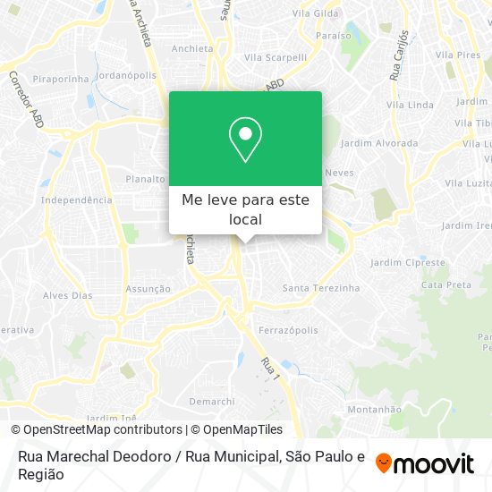 Rua Marechal Deodoro / Rua Municipal mapa