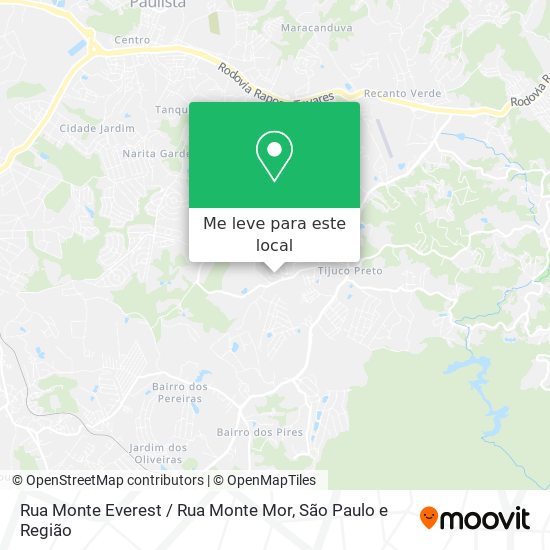 Rua Monte Everest / Rua Monte Mor mapa