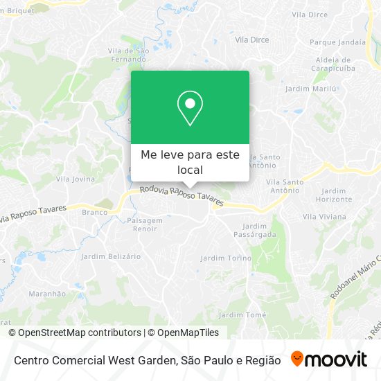 Centro Comercial West Garden mapa