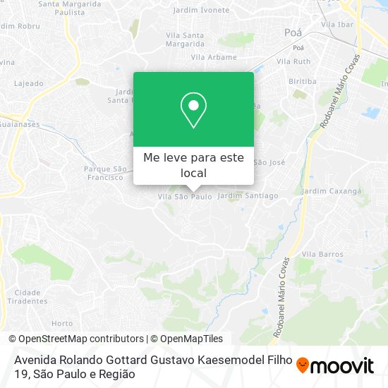 Avenida Rolando Gottard Gustavo Kaesemodel Filho 19 mapa