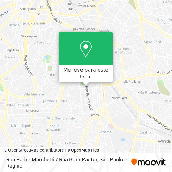 Rua Padre Marchetti / Rua Bom Pastor mapa