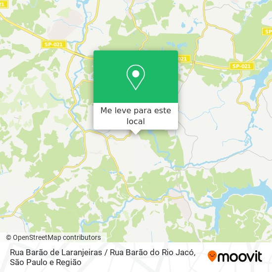 Rua Barão de Laranjeiras / Rua Barão do Rio Jacó mapa