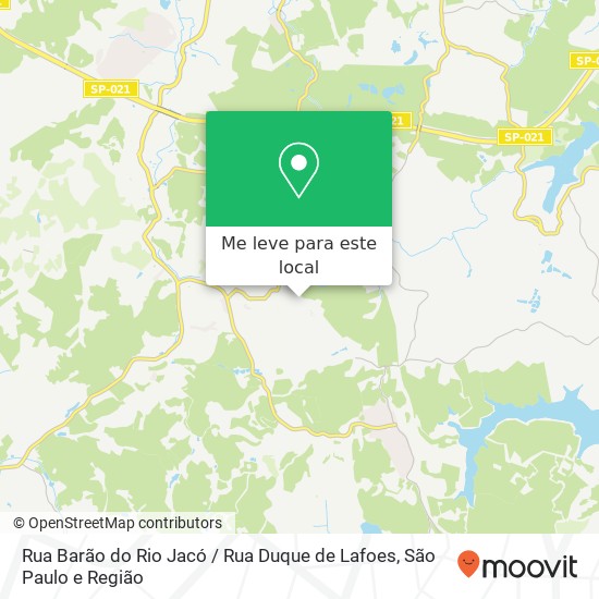 Rua Barão do Rio Jacó / Rua Duque de Lafoes mapa
