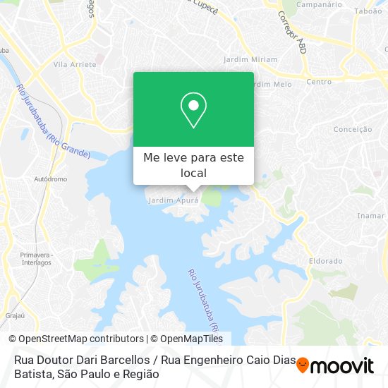Rua Doutor Dari Barcellos / Rua Engenheiro Caio Dias Batista mapa