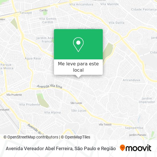 Avenida Vereador Abel Ferreira mapa