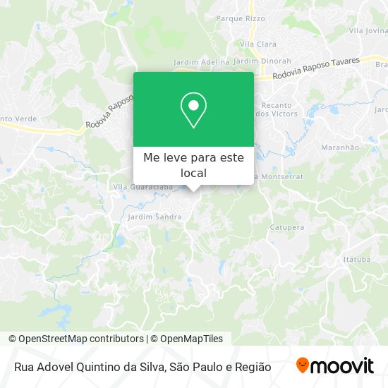 Rua Adovel Quintino da Silva mapa