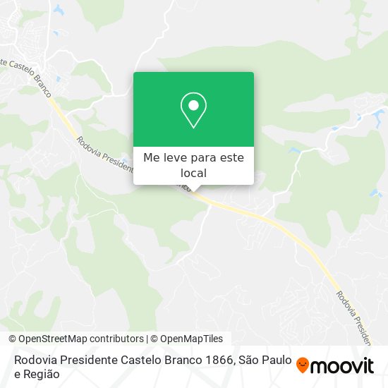 Rodovia Presidente Castelo Branco 1866 mapa