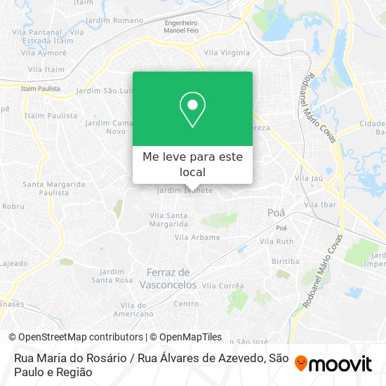 Rua Maria do Rosário / Rua Álvares de Azevedo mapa