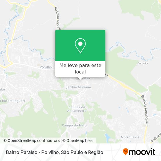Bairro Paraíso - Polvilho mapa