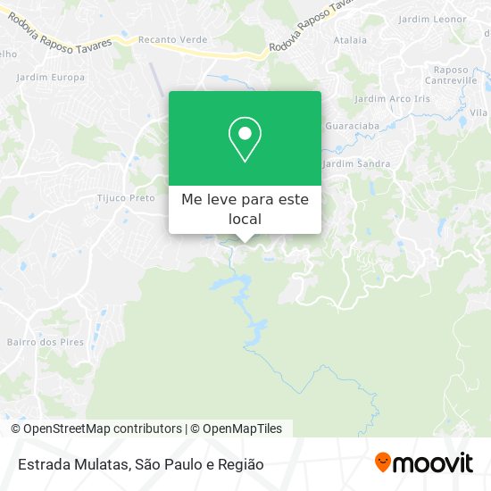 Estrada Mulatas mapa