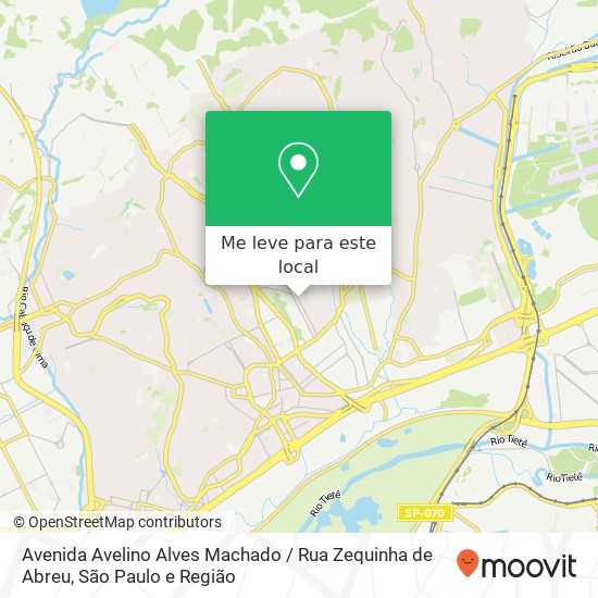 Avenida Avelino Alves Machado / Rua Zequinha de Abreu mapa