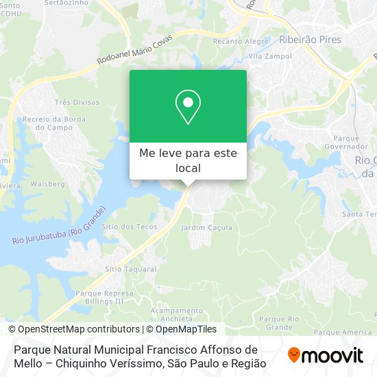Parque Natural Municipal Francisco Affonso de Mello – Chiquinho Veríssimo mapa