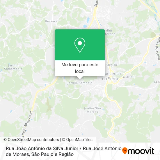 Rua João Antônio da Silva Júnior / Rua José Antônio de Moraes mapa