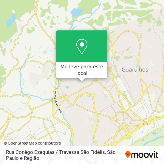 Rua Conêgo Ezequias / Travessa São Fidélis mapa