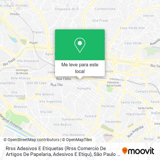 Rrss Adesivos E Etiquetas (Rrss Comercio De Artigos De Papelaria, Adesivos E Etiqu) mapa