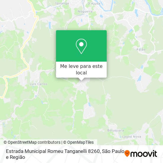 Estrada Municipal Romeu Tanganelli 8260 mapa