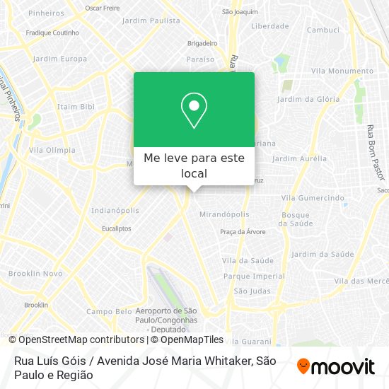 Rua Luís Góis / Avenida José Maria Whitaker mapa