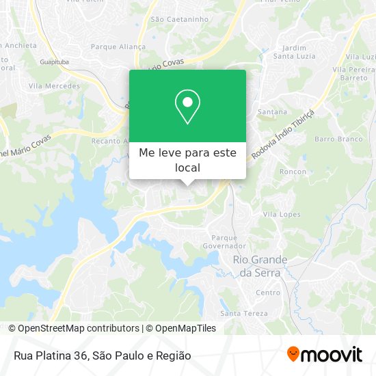 Rua Platina 36 mapa