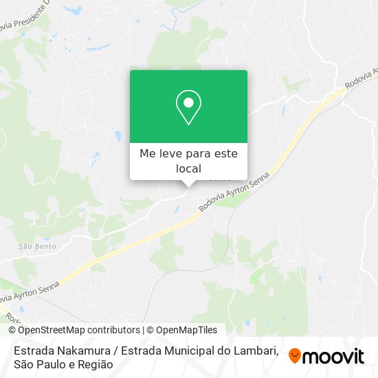 Estrada Nakamura / Estrada Municipal do Lambari mapa