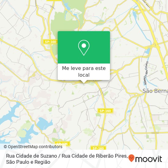 Rua Cidade de Suzano / Rua Cidade de Riberão Pires mapa