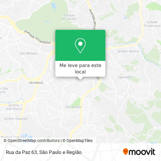 Rua da Paz 63 mapa