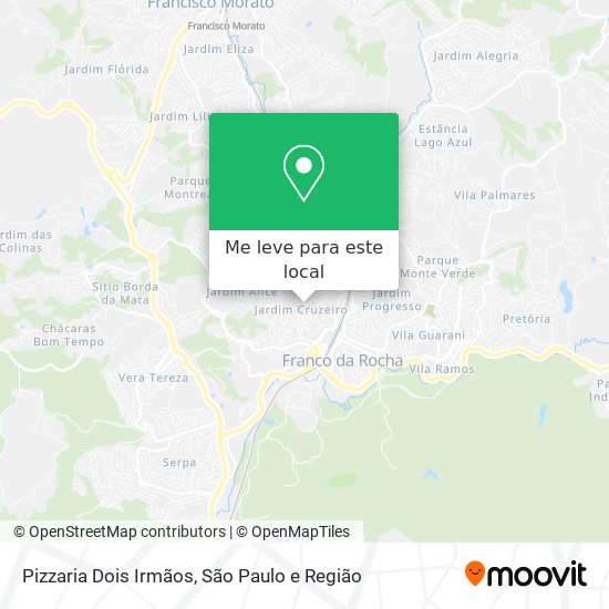 Pizzaria Dois Irmãos mapa