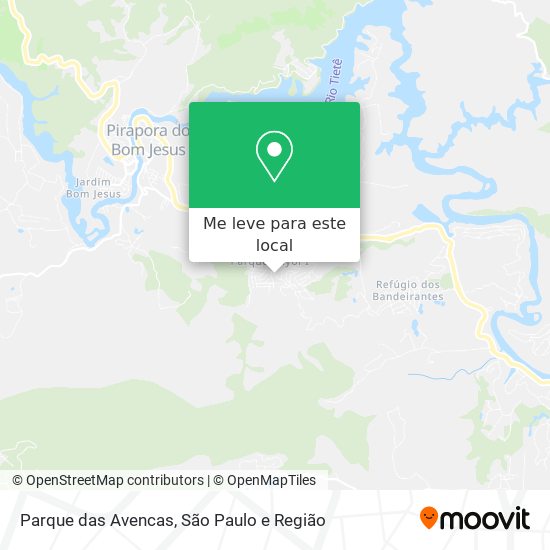 Parque das Avencas mapa