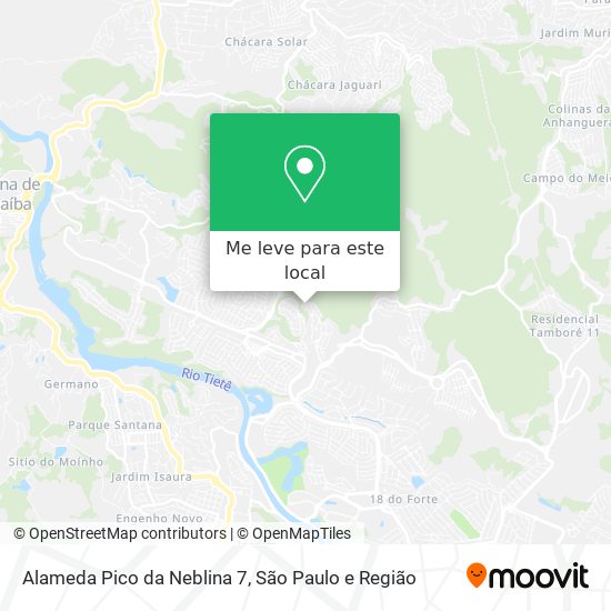 Alameda Pico da Neblina 7 mapa