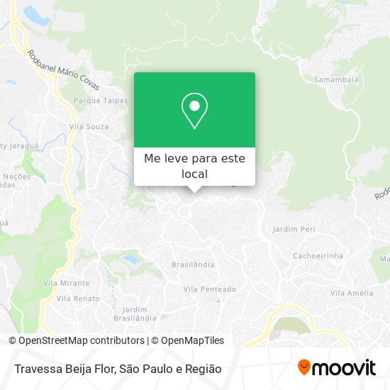 Travessa Beija Flor mapa