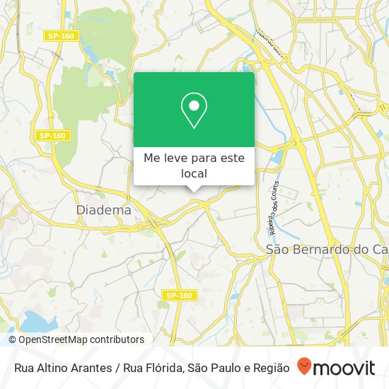 Rua Altino Arantes / Rua Flórida mapa