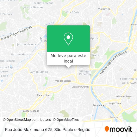 Rua João Maxímiano 625 mapa