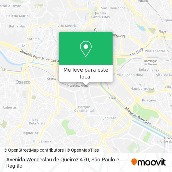 Avenida Wenceslau de Queiroz 470 mapa