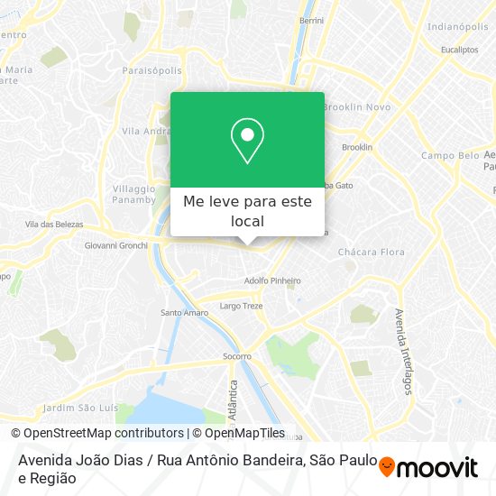 Avenida João Dias / Rua Antônio Bandeira mapa