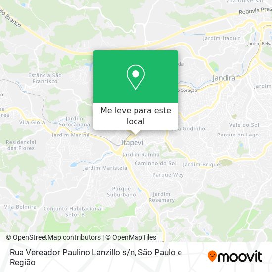 Rua Vereador Paulino Lanzillo s / n mapa