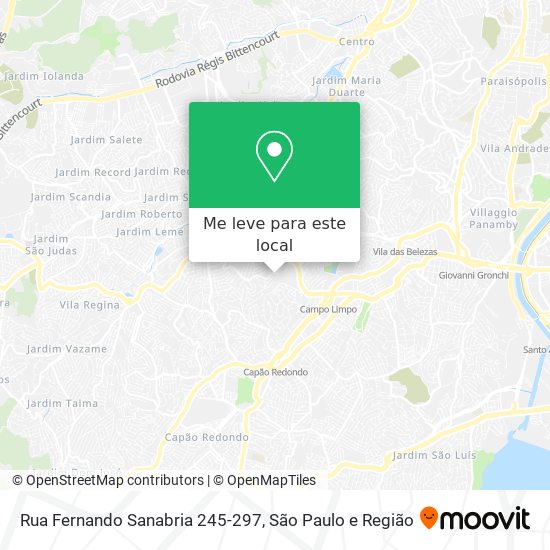 Rua Fernando Sanabria 245-297 mapa
