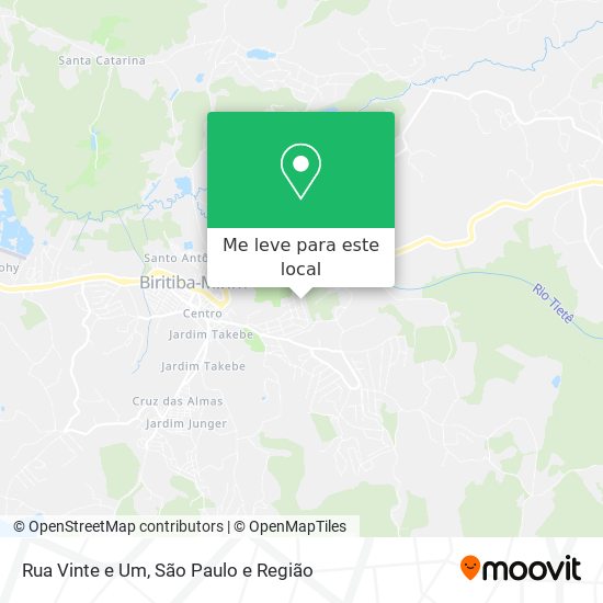Rua Vinte e Um mapa