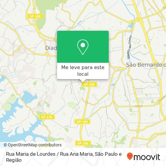 Rua Maria de Lourdes / Rua Ana Maria mapa