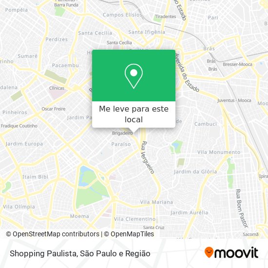 Shopping Paulista mapa