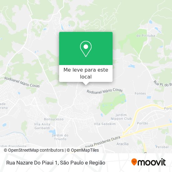 Rua Nazare Do Piaui 1 mapa