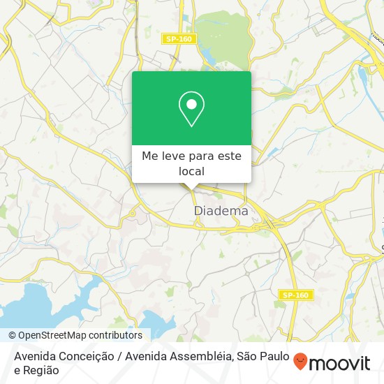 Avenida Conceição / Avenida Assembléia mapa