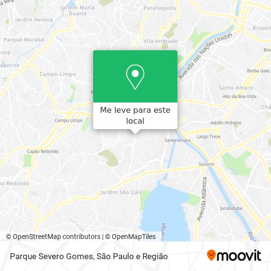 Parque Severo Gomes mapa