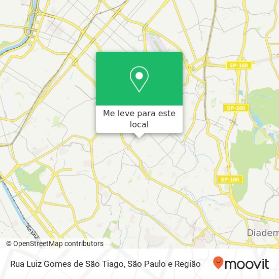 Rua Luiz Gomes de São Tiago mapa