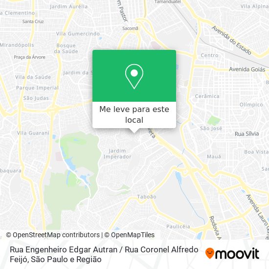 Rua Engenheiro Edgar Autran / Rua Coronel Alfredo Feijó mapa